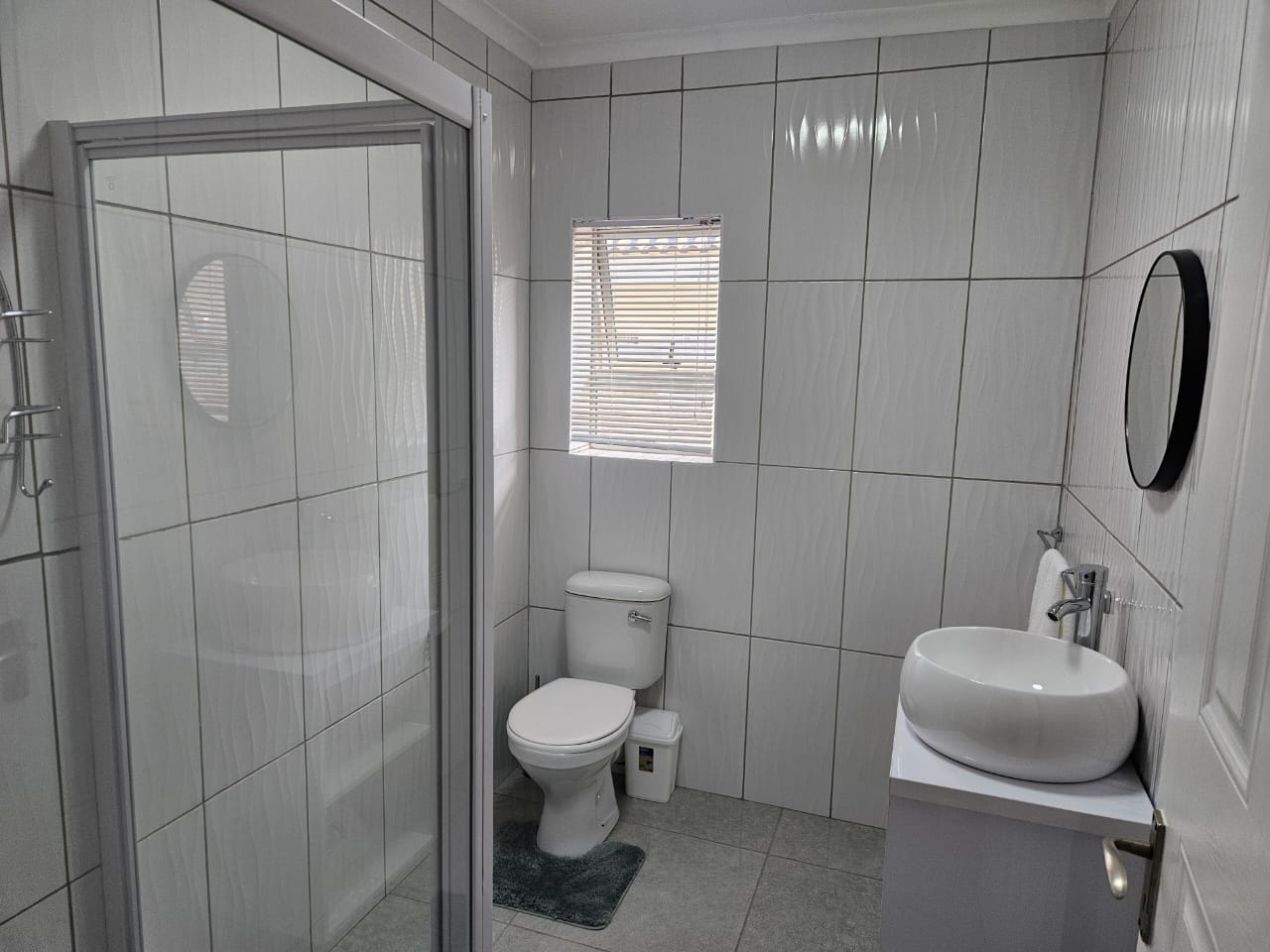 Modern bathroom with quality fixtures